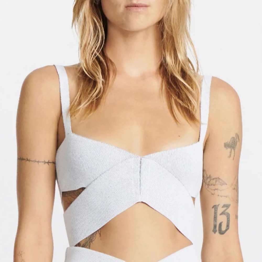 Dion Lee X Bralette Cut-out Knit Top